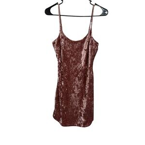 Velvet Spaghetti Strap Dress